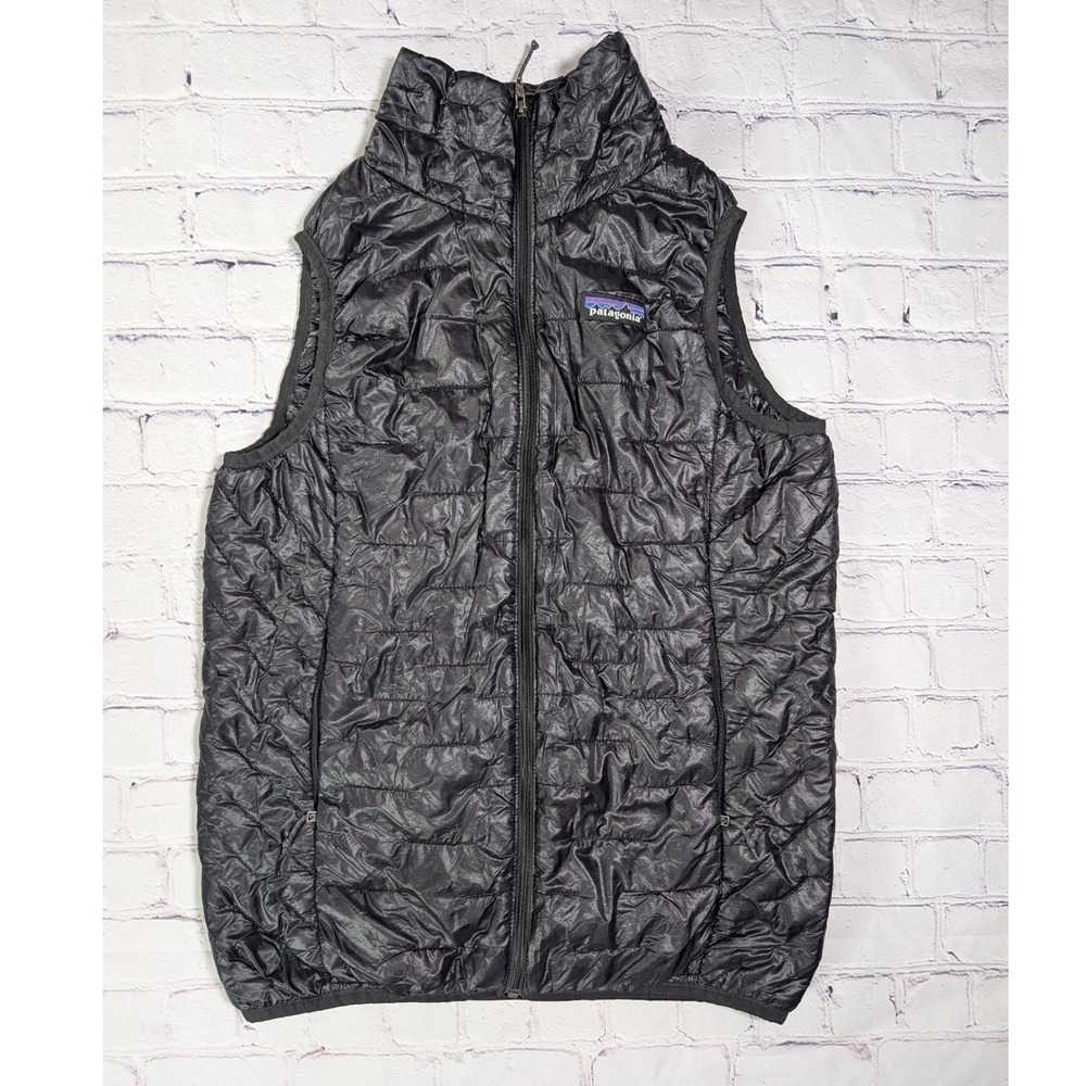 Patagonia Micro Puff Vest Womens S Black PlumaFill Insulated STY84090